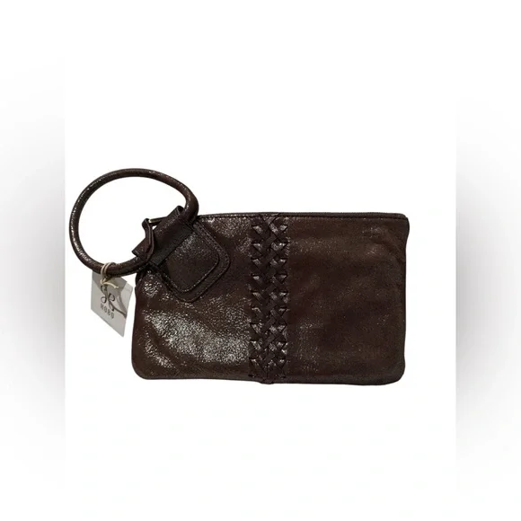 HOBO Brown Leather Clutch Timeless Design - Picture 2 of 6